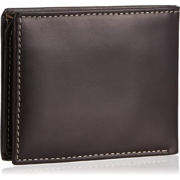 Men's Leather Wallet with Attached Flip Pocket - Picture 3 of 6